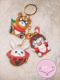 Genshin Impact Keychains 3in1