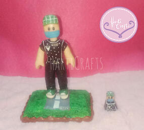 Roblox Figure and keycap (Custom)