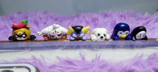 Gouba, Abby, Wingman, Bond, Penguin, No Face