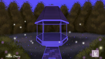 Commission BG_Gazeboo Evening