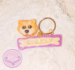 Dog Keycap w/ Keychain (Custom)